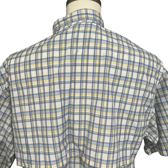 Magellan | Men's Blue Plaid Vented PFG Fishing Outdoor Performance Shirts Sz L - Picture 4 of 5